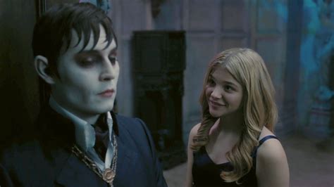 chloe grace moretz dark shadows|johnny Depp as a vampire.